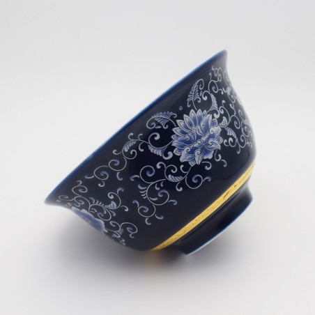 Enamel teacup with lid and tea tray