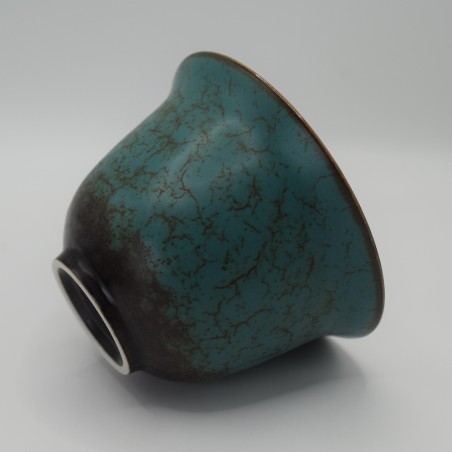 Ancient green glaze covered bowl