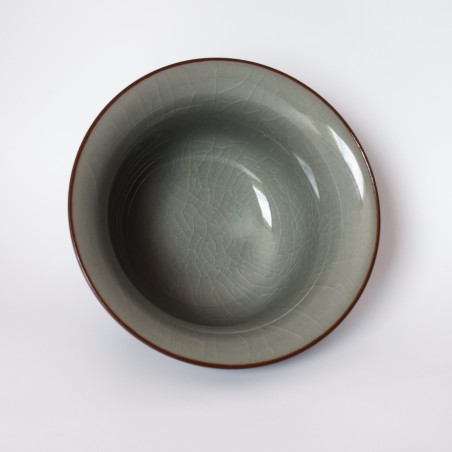 Hand-painted lotus and fish pattern teacup