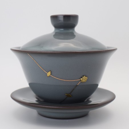 Decorative metal nail porcelain teacup