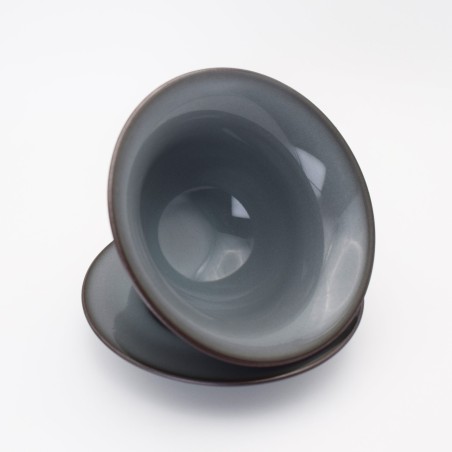 Decorative metal nail porcelain teacup