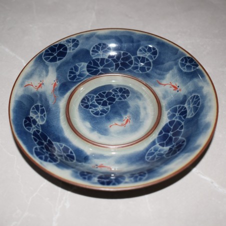 Koi and Lotus Root Ice Crack Tea Cup