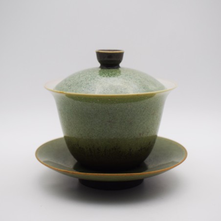 Starry Green Porcelain Teacup