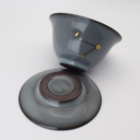 Decorative metal nail porcelain teacup