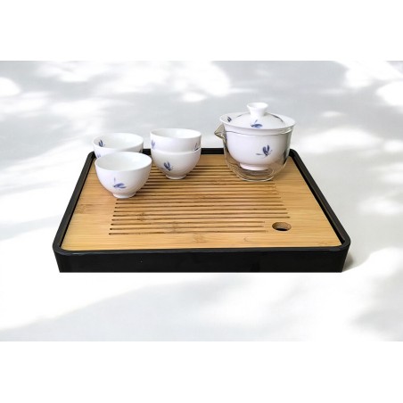 Hand-Painted Dragonfly Porcelain Tea Cup Set