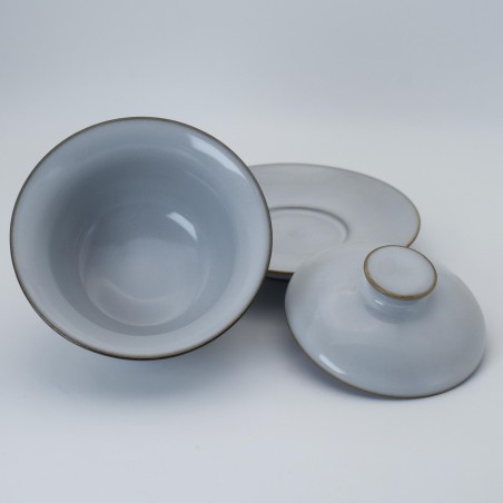 Cute Cat Ice Crack Teacup with Saucer and Lid