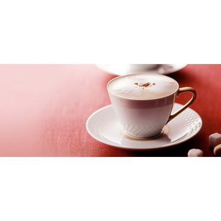 Modern textured coffee cup and saucer