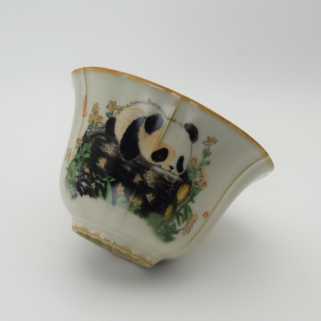 Ice crack cute panda teacup