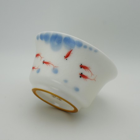 Ice crack hand-painted shrimp teacup