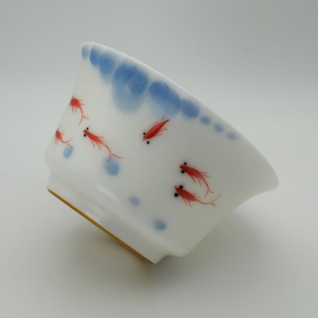 Ice crack hand-painted shrimp teacup